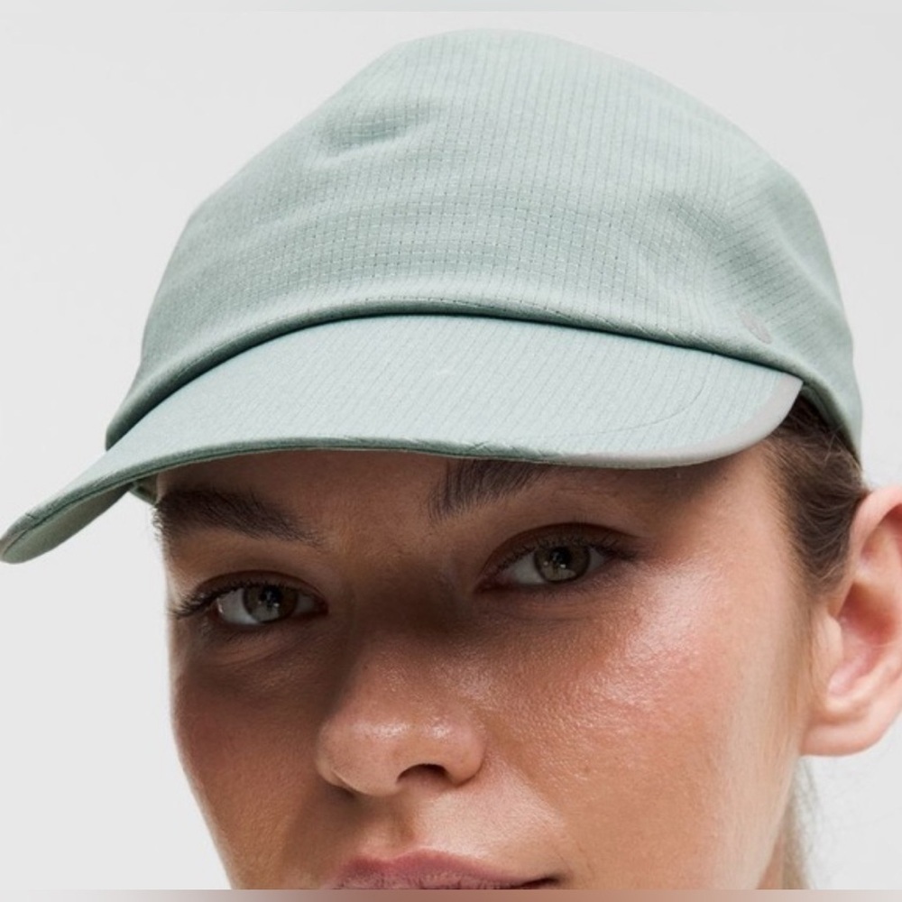 Nwt Lululemon Fast And Free Run Hat *Woven Air- Crater Blue/ Size L/Xl